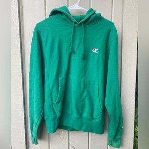 solid green championship hoodie